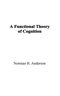 Cover image: A Functional Theory of Cognition 1st edition 9781138965461
