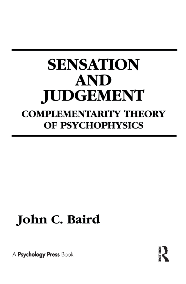 Sensation and Judgment