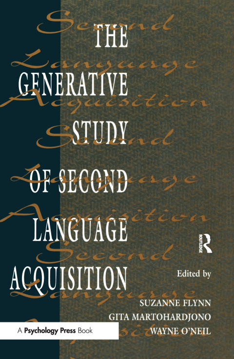 Cover image for book The Generative Study of Second Language Acquisition