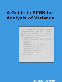 Cover image: A Guide to SPSS for Analysis of Variance 1st edition 9780805809398