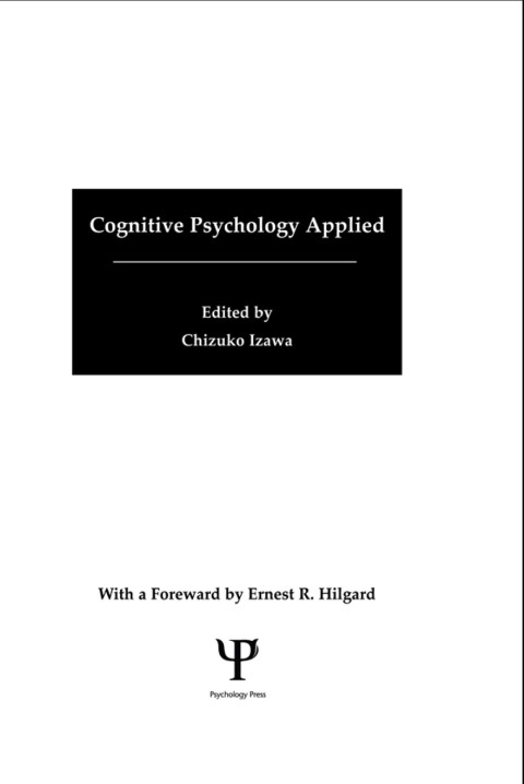 Cover image for book Cognitive Psychology Applied
