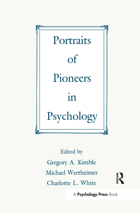 Cover image for book Portraits of Pioneers in Psychology