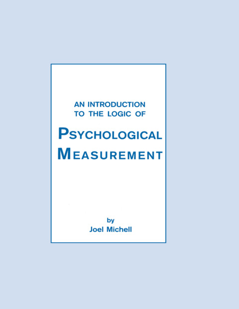 Cover image for book An Introduction To the Logic of Psychological Measurement
