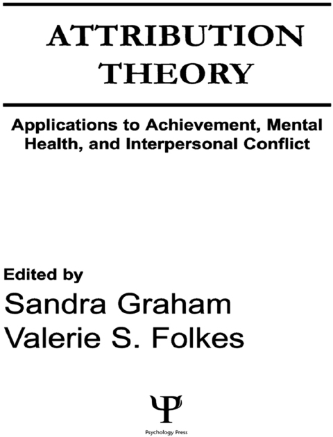 Cover image for book Attribution Theory