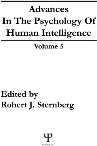 Advances in the Psychology of Human Intelligence