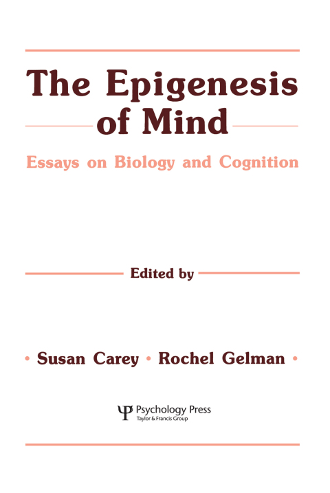 Cover image for book The Epigenesis of Mind