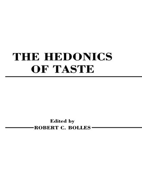 Cover image for book Hedonics of Taste
