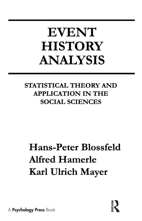 Event History Analysis