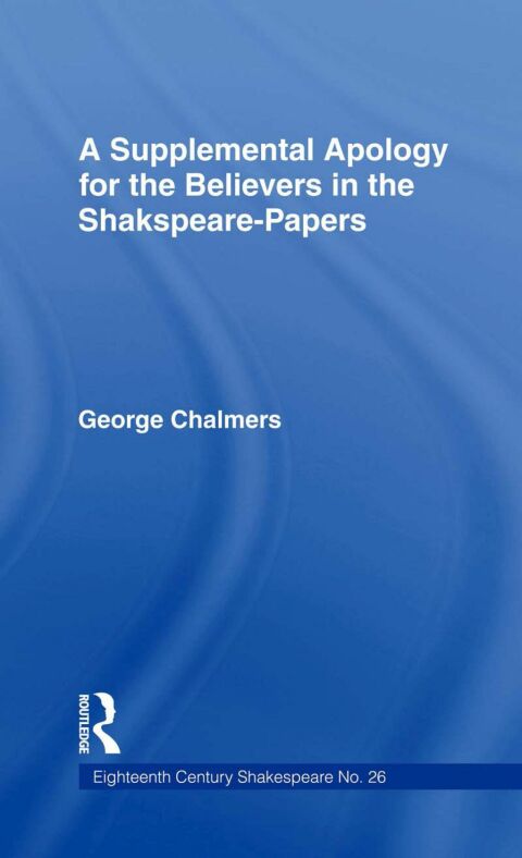 Cover image for book Supplemental Apology for Believers in Shakespeare Papers