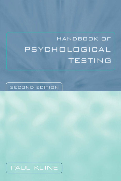Cover image for book Handbook of Psychological Testing
