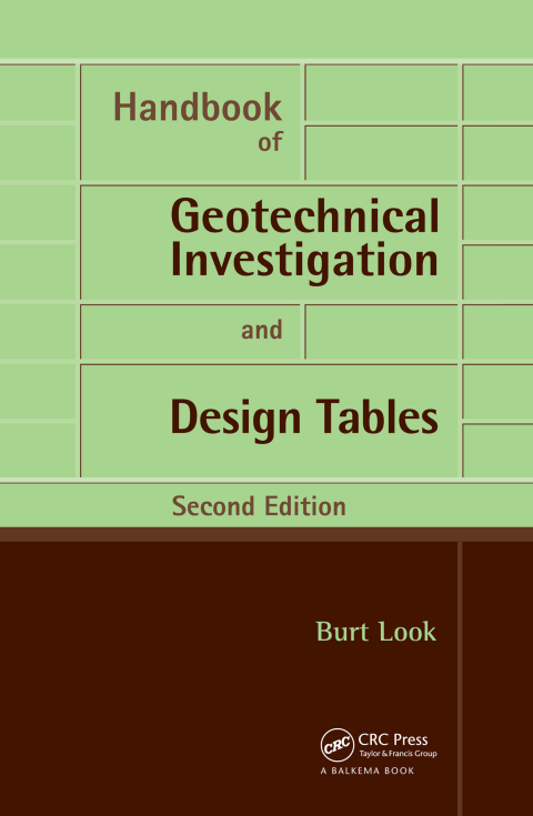 Cover image for book Handbook of Geotechnical Investigation and Design Tables