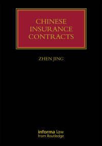 Cover image: Chinese Insurance Contracts 1st edition 9780367736538