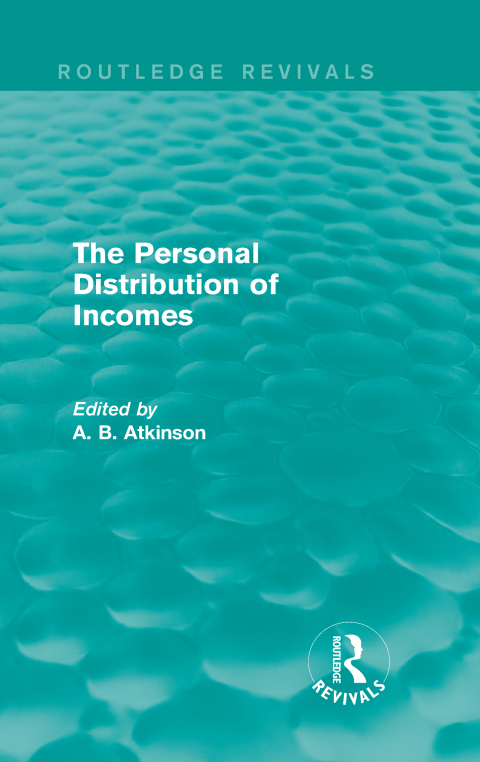 Cover image for book The Personal Distribution of Incomes (Routledge Revivals)