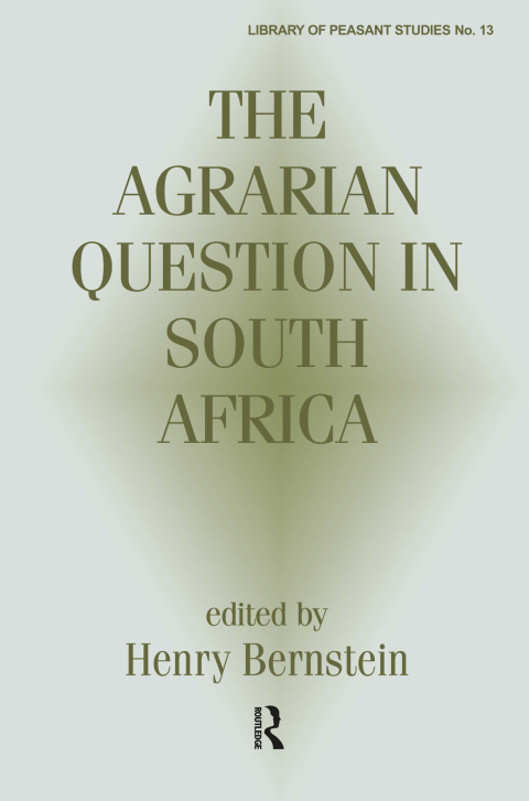 Cover image for book The Agrarian Question in South Africa