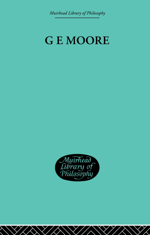 Cover image for book G E Moore