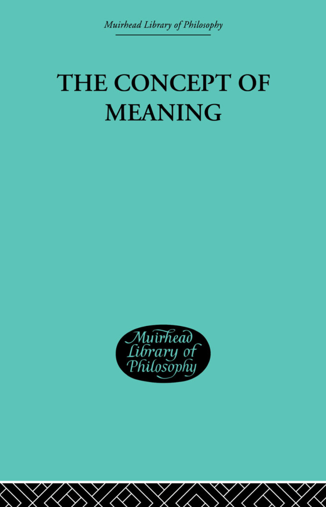 The Concept of Meaning