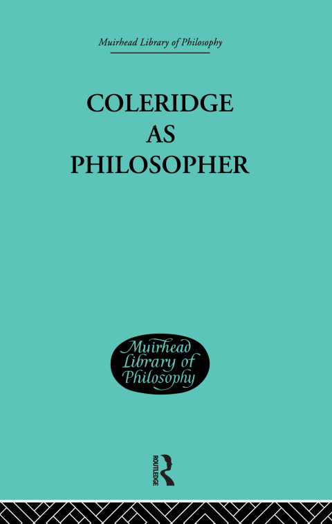 Cover image for book Coleridge as Philosopher