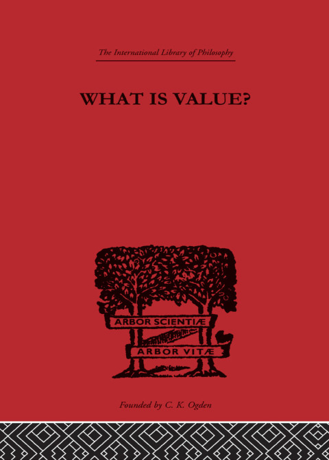 Cover image for book What is Value?