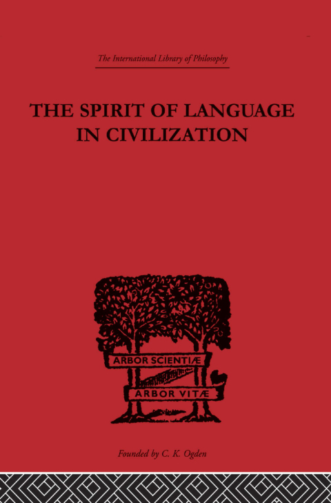 Cover image for book The Spirit of Language in Civilization