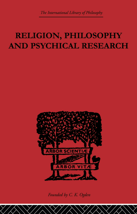Cover image for book Religion, Philosophy and Psychical Research