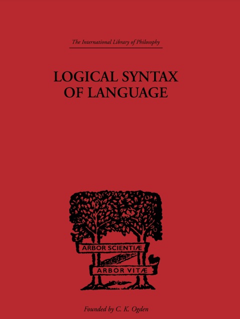 Cover image for book Logical Syntax of Language