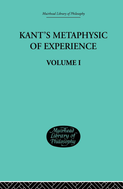 Cover image for book Kant's Metaphysic of Experience
