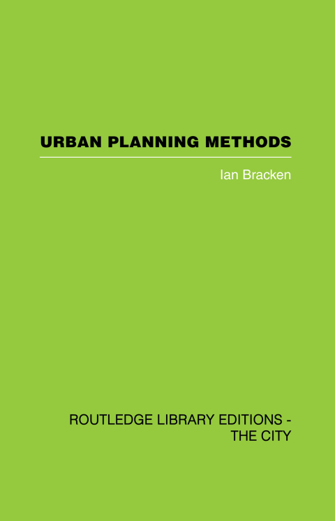 Cover image for book Urban Planning Methods
