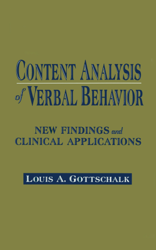 Content Analysis of Verbal Behavior