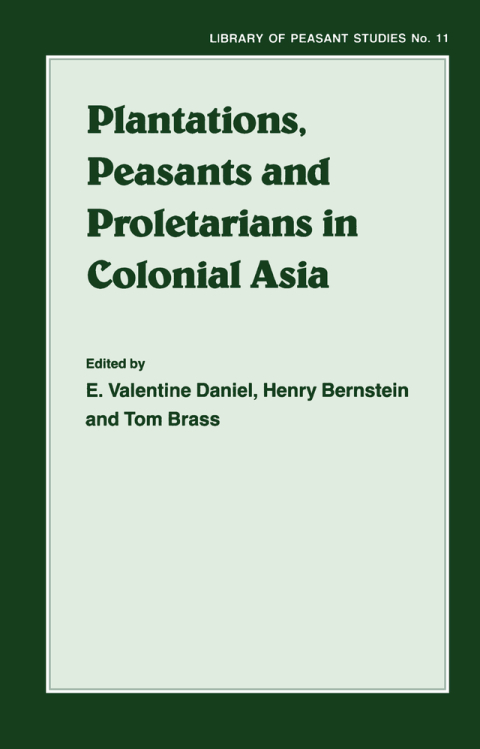 Cover image for book Plantations, Proletarians and Peasants in Colonial Asia