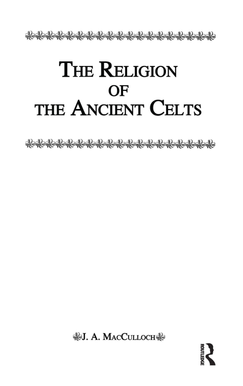 Cover image for book Religion Of The Ancient Celts