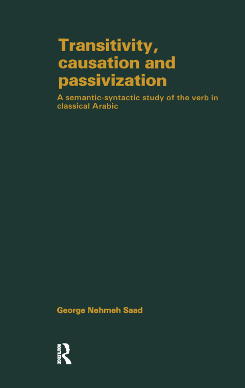 Cover image for book Transivity Causatn & Passivizatn