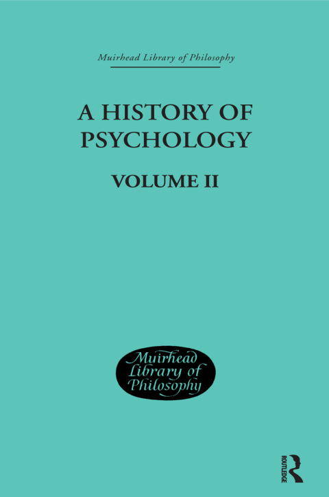 Cover image for book A History of Psychology