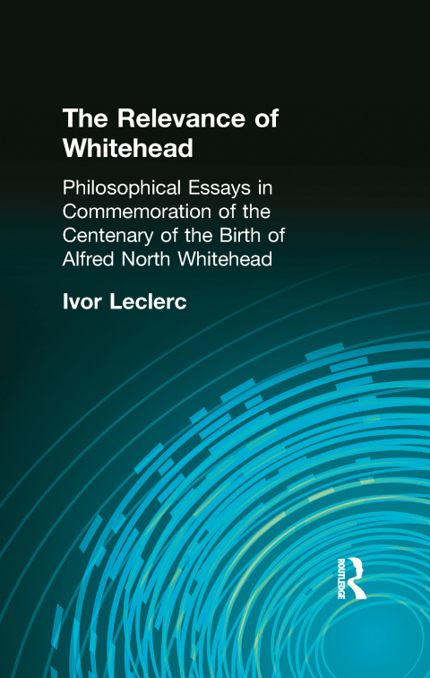 Cover image for book The Relevance of Whitehead