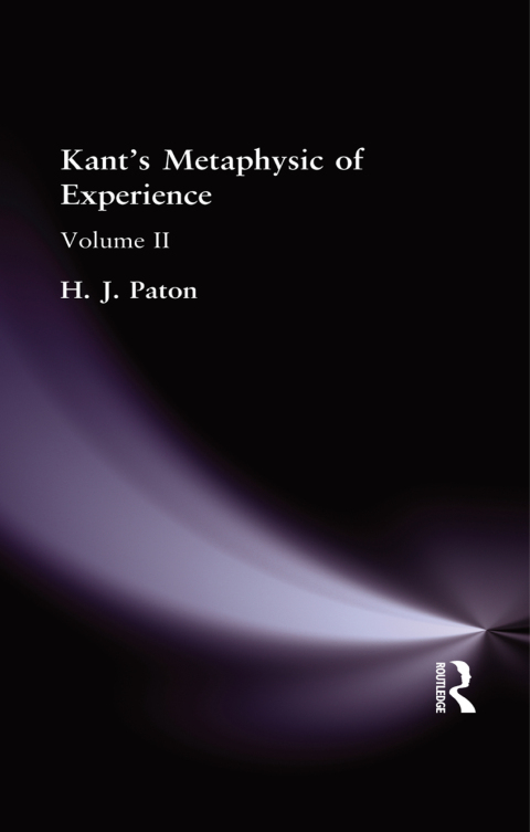 Cover image for book Kant's Metaphysic of Experience