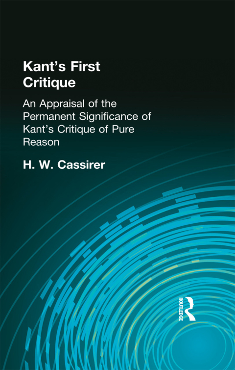 Cover image for book Kant's First Critique