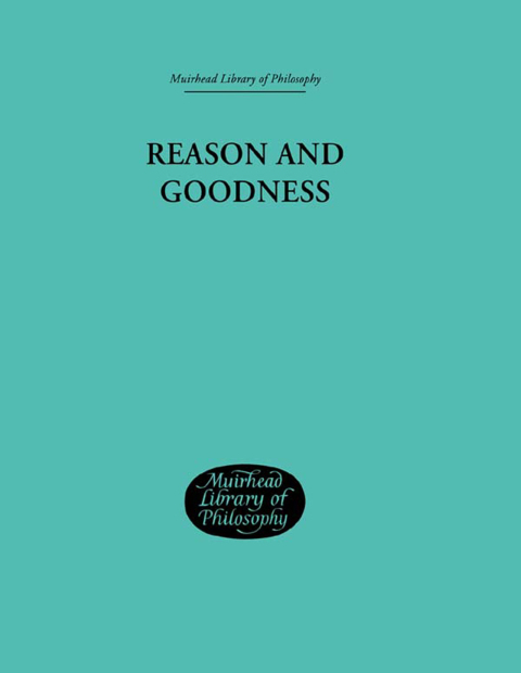 Cover image for book Reason and Goodness