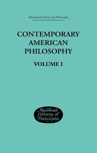 Contemporary American Philosophy
