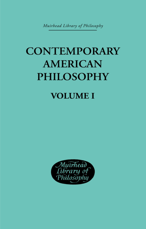 Cover image for book Contemporary American Philosophy