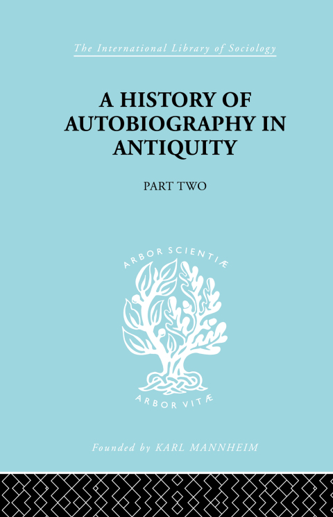 Cover image for book A History of Autobiography in Antiquity