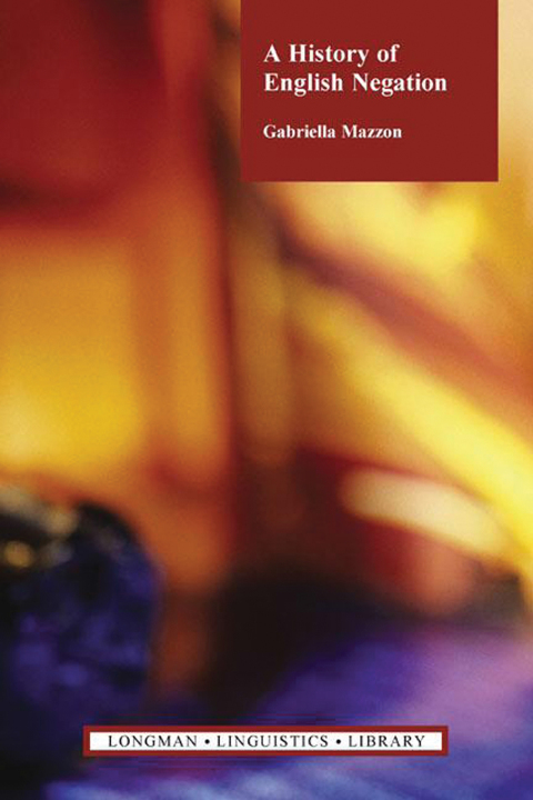 Cover image for book A History of English Negation