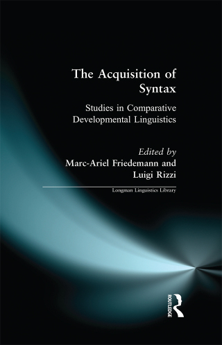 The Acquisition of Syntax