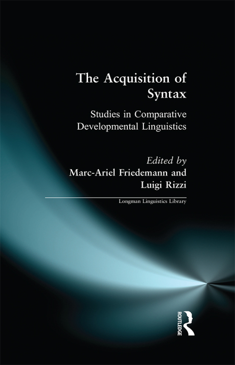 Cover image for book The Acquisition of Syntax