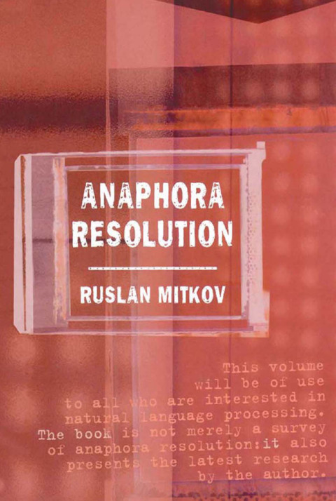 Cover image for book Anaphora Resolution