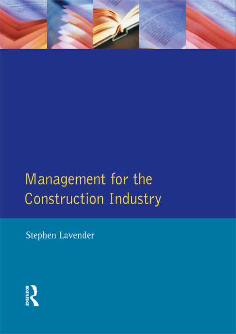 Cover image for book Management for the Construction Industry