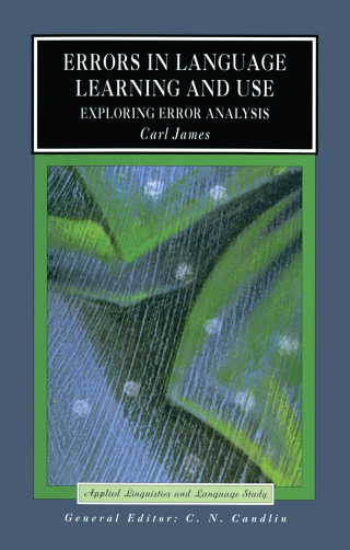 Errors in Language Learning and Use