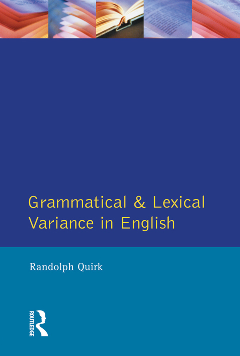 Cover image for book Grammatical and Lexical Variance in English