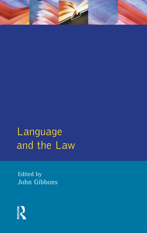 Cover image for book Language and the Law