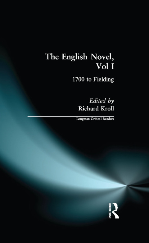 Cover image for book English Novel, Vol I, The