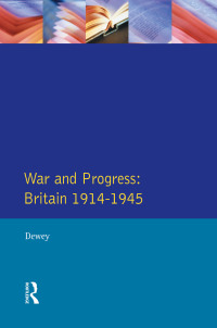 Cover image: War and Progress 1st edition 9781138154995