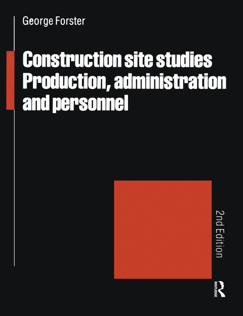 Cover image for book Construction Site Studies